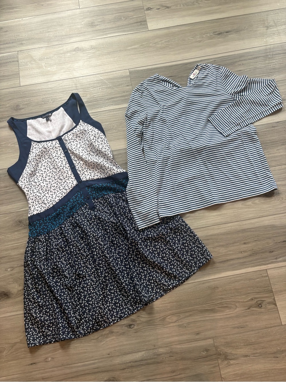 BUNDLE | Sperry Anchor Nautical Coastal Dress + Vineyard Vines Top | SZ S